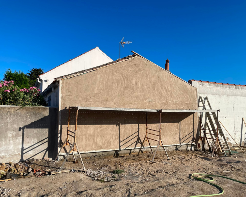 Rénovation de façade sur l'île de Noirmoutier